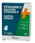 Maisto papildas VITAVEA Vitaminas C + kalcis + vitaminas D kramtomos tabletės N24