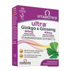 Maisto papildas VITABIOTICS Ultra Ginkgo&Ginseng N60