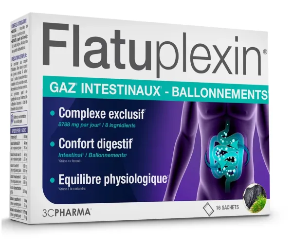 Maisto papildas 3C PHARMA Flatuplexin milteliai geriamajam tirpalui N16