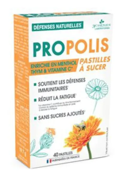 Maisto papildas 3C PHARMA PROPOLIS čiulpiamos tabletės N40