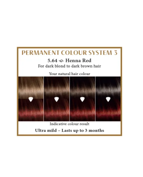 HAIRWONDER (spalva: henna raudona 5.64) plaukų dažai ilgalaikiai su 9 ekologiškais augaliniais ekstraktais