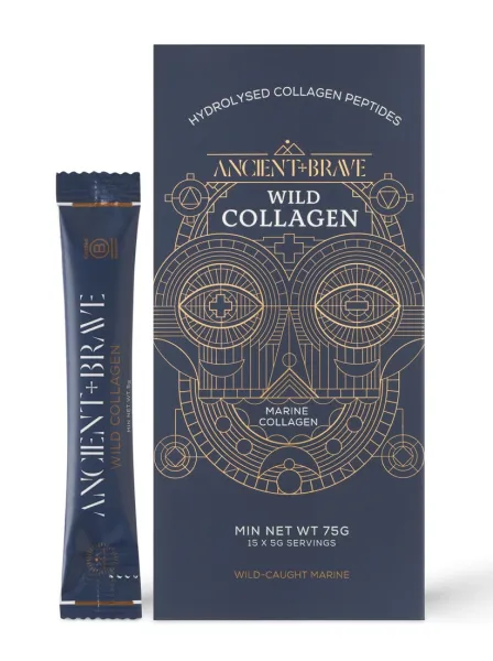 Maisto papildas ANCIENT&BRAVE jūrinio kolageno milteliai pakeliuose „Wild Collagen“ 75g