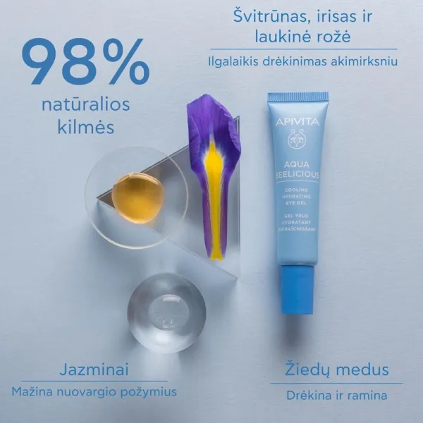 APIVITA AQUA BEELICIOUS paakių gelis 15ml