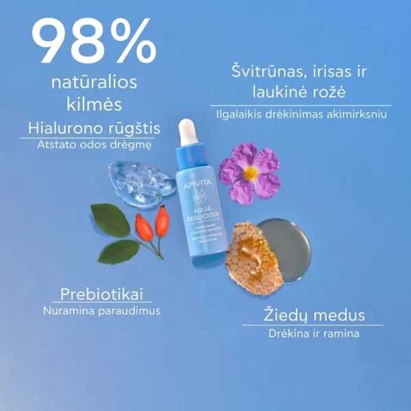 APIVITA AQUA BEELICIOUS veido serumas 30ml