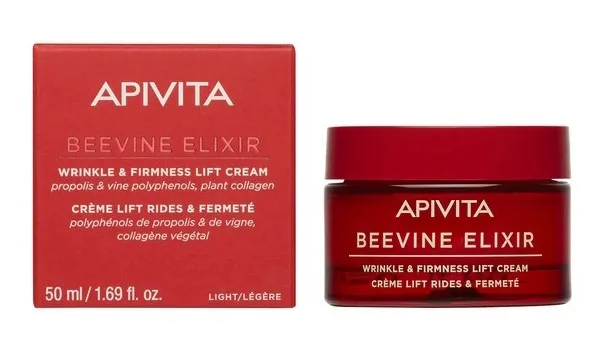 APIVITA BEEVINE ELIXIR LIGHT veido kremas 50ml