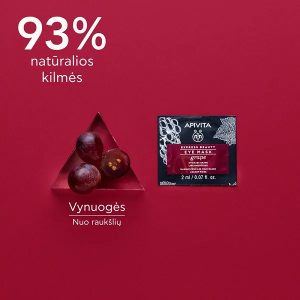APIVITA EXPRESS BEAUTY kaukė akių sričiai su vynuogėmis 2ml N2
