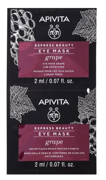 APIVITA EXPRESS BEAUTY kaukė akių sričiai su vynuogėmis 2ml N2