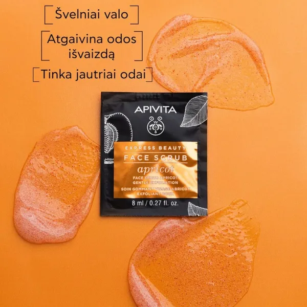 APIVITA EXPRESS BEAUTY šveitiklis veido su abrikosais 8ml N2