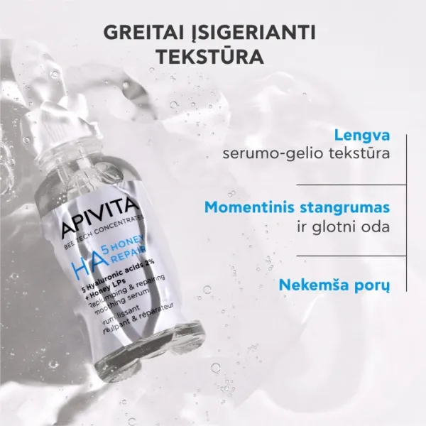APIVITA HA5 Honey Repair veido serumas 30ml