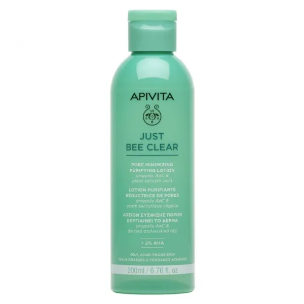 APIVITA Just Bee Clear valomasis veido losjonas 200ml