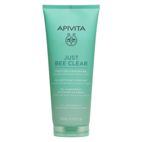 APIVITA Just Bee Clear prausiamasis gelis 200ml