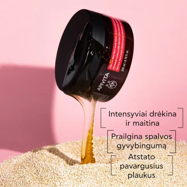 APIVITA kaukė dažytiems plaukams 200ml