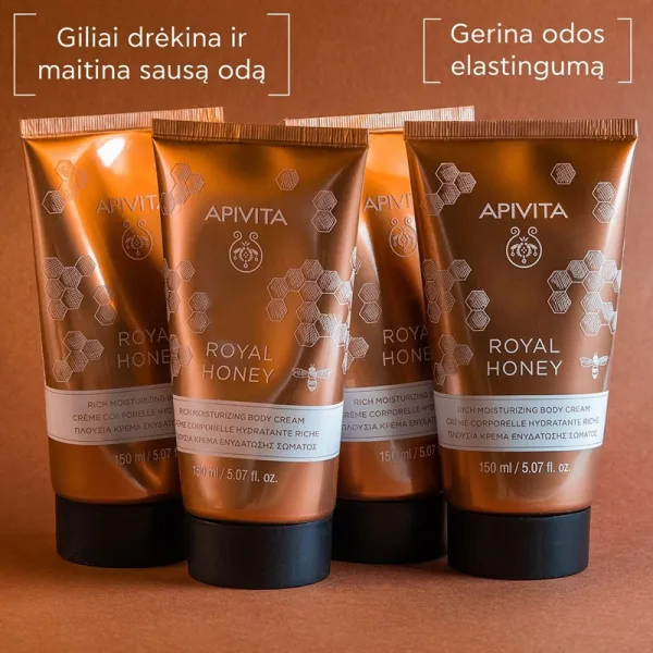 APIVITA kremas kūnui su medumi maitinamasis 150ml