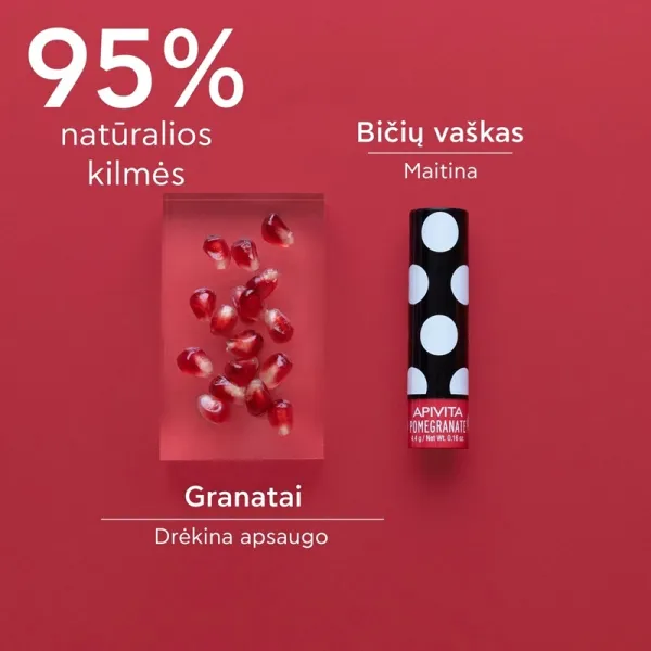 APIVITA lūpų pieštukas su granatais su atspalviu 4.4g
