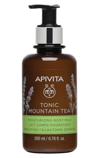 APIVITA pienelis kūnui su kalnų arbata tonizuojamasis 200ml