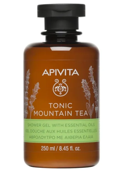 APIVITA prausiklis su kalnų arbata tonizuojamasis 250ml