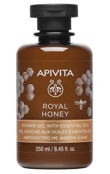 APIVITA prausiklis su medumi sausai odai 250ml