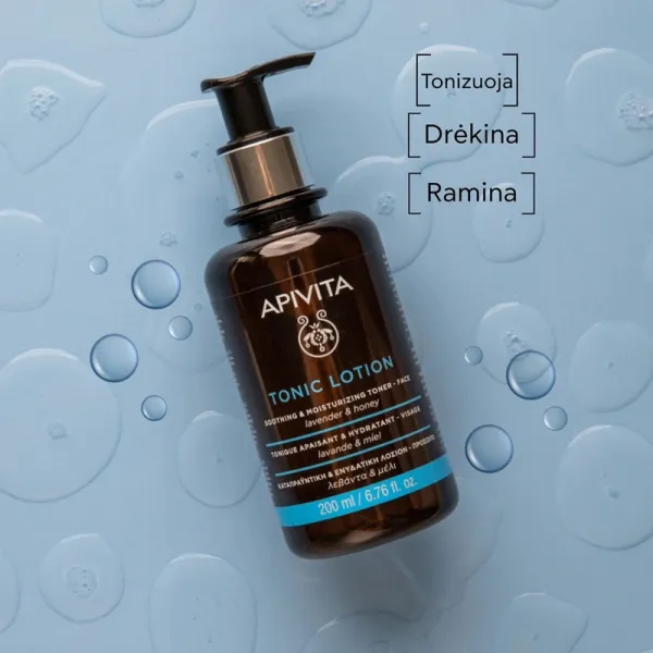 APIVITA tonikas veidui su levandomis ir medumi 200ml