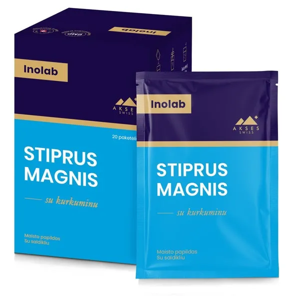 Maisto papildas INOLAB Stiprus magnis paketėliai N20