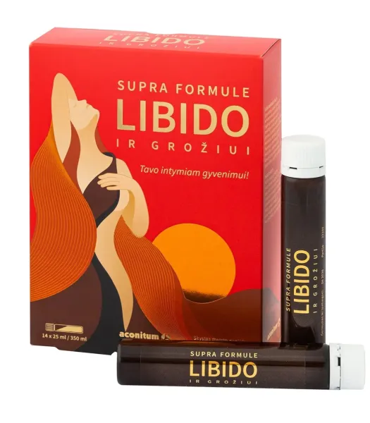 Maisto papildas ACONITUM Supra Formulė grožiui ir libido shots N14