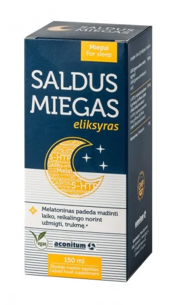 Maisto papildas ACONITUM Saldus miegas eliksyras 150ml