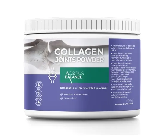 Maisto papildas Acorus Balance COLLAGEN JOINTS POWDER sąnariams 400g