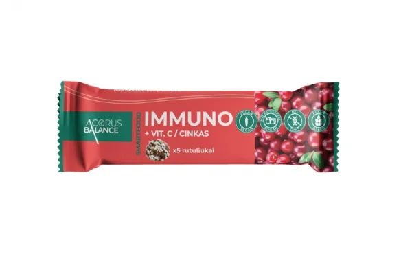 Acorus Balance užkandis IMMUNO su vitaminu C ir cinku 45g