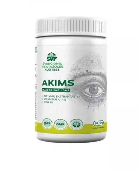 Maisto papildas ŠVF Akims kapsulės N60