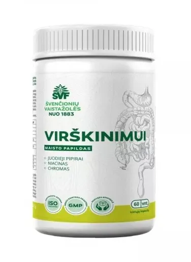 Maisto papildas ŠVF Virškinimui kapsulės N60
