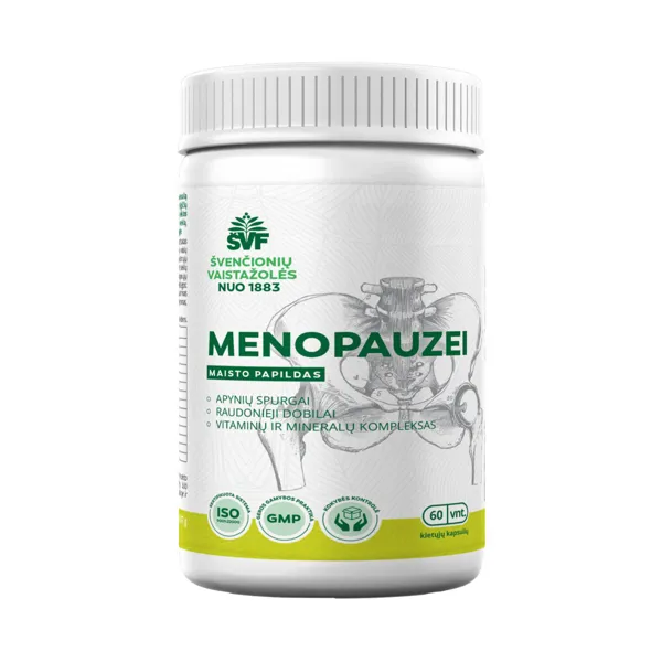 Maisto papildas ŠVF Menopauzei kapsulės N60