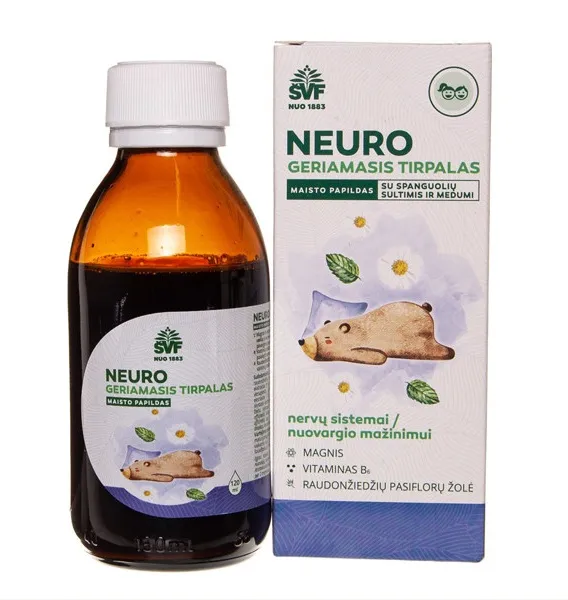 Maisto papildas ŠVF Neuro sirupas 120ml