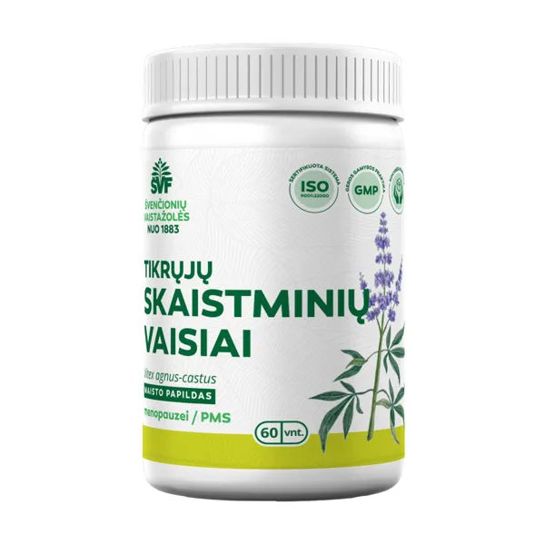 Maisto papildas ŠVF Tikrųjų skaistminių vaisiai menopauzei kapsulės N60
