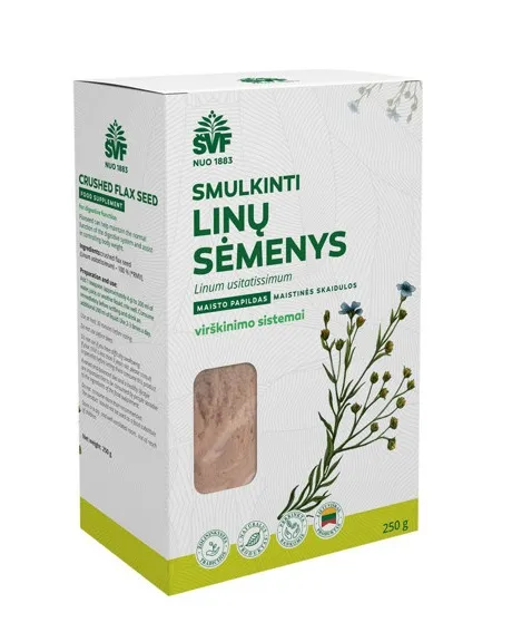Maisto papildas ŠVF Smulkinti linų sėmenys 250g