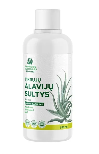 Maisto papildas ŠVF Tikrųjų alavijų sultys 530ml