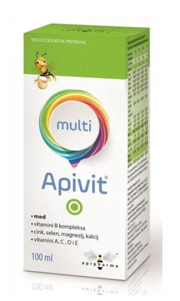 Maisto papildas APIVIT MULTI sirupas 100ml