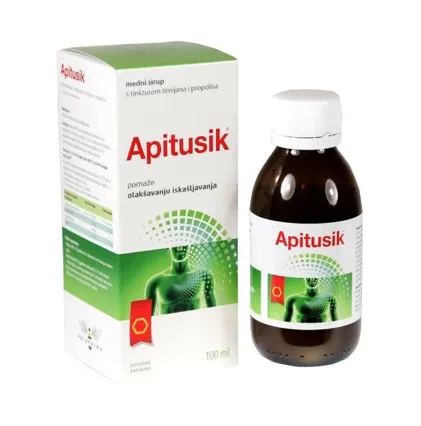 Maisto papildas APITUSIK medaus sirupas nuo kosulio su čiobreliais ir propoliu 100ml