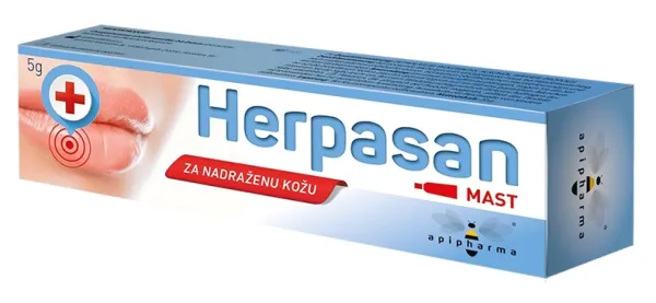 HERPASAN tepalas sudirgusiai lūpų odai 5g