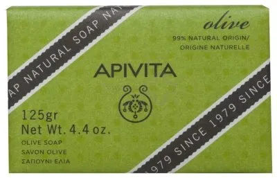APIVITA Natural muilas su alyvuogėmis ir snapučiais 125g