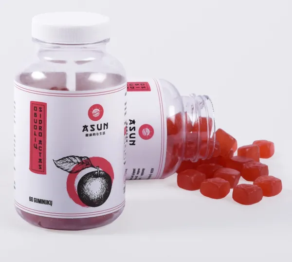 Maisto papildas ASUN guminukai su obuolių sidro acto milteliais N60