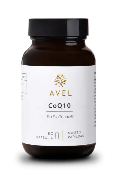 Maisto papildas AVEL CoQ10 su Bioperine® kapsulės N60