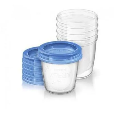 VIA indeliai su dangteliais AVENT 180ml N5 (SCF619/05)