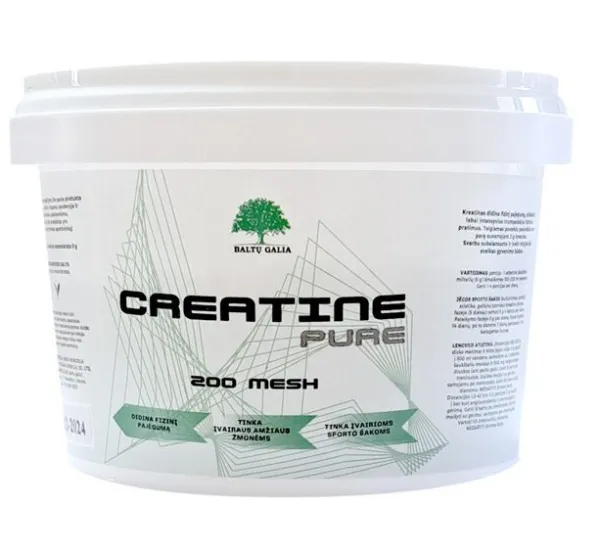 Maisto papildas BALTŲ GALIA kreatinas Creatine PURE 200g