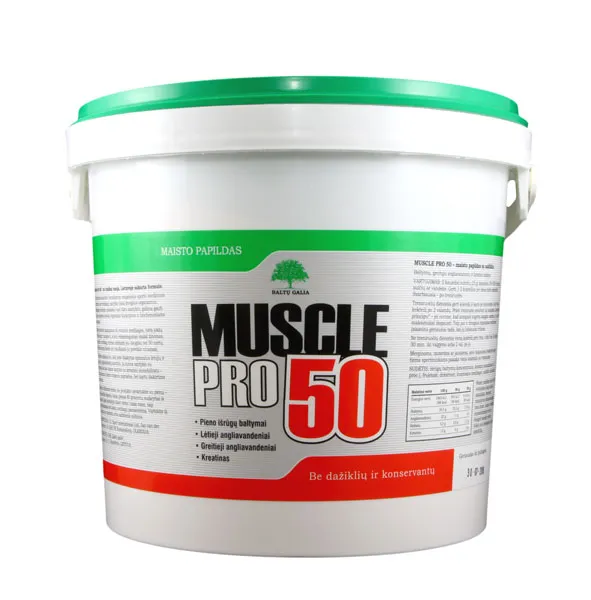 Maisto papildas BALTŲ GALIA Muscle Pro 50 2 kg (braškių sk.)
