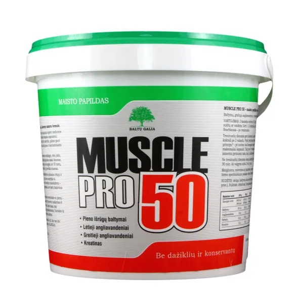 Maisto papildas BALTŲ GALIA Muscle Pro 50 500g (braškių sk.)