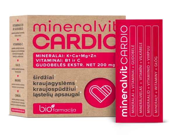 Maisto papildas mineralvit CARDIO milteliai N20