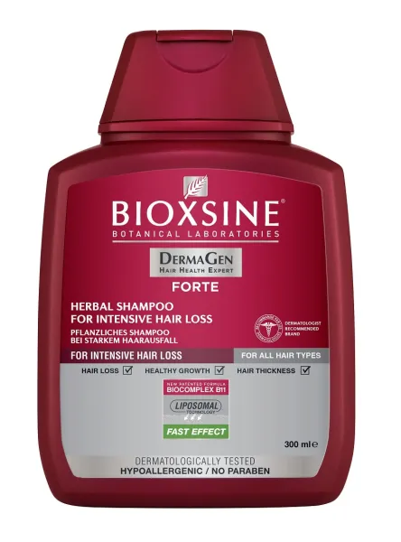 BIOXSINE Forte šampūnas nuo plaukų slinkimo visų tipų plaukams 300ml