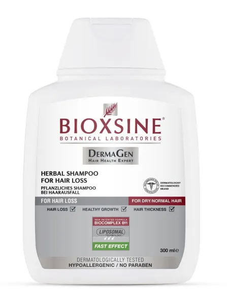 BIOXSINE šampūnas nuo plaukų slinkimo normaliems/sausiems plaukams 300ml