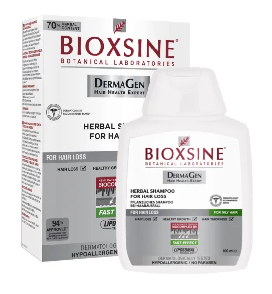 BIOXSINE šampūnas nuo plaukų slinkimo riebiems plaukams 300ml