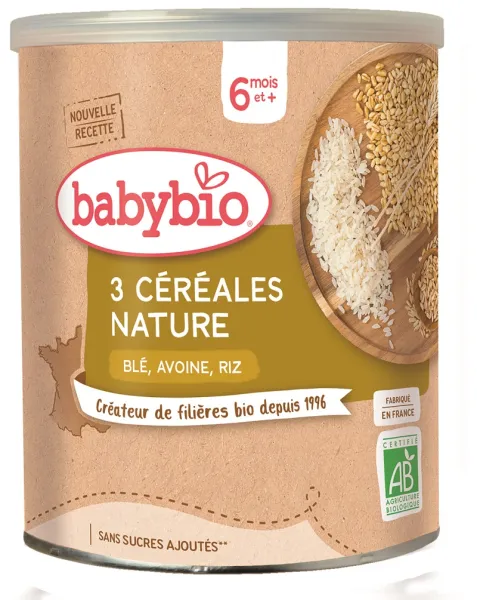 BABYBIO ekologiška įvairių grūdų košė (nuo 6 mėn.) 220g