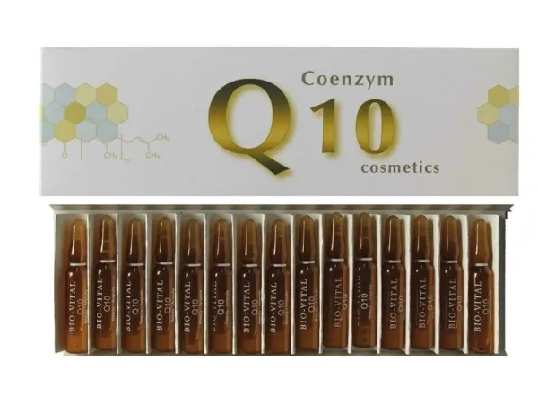 BIO-VITAL Kofermentas Q10 ampulės veidui, kaklui, dekoltė 15x2ml